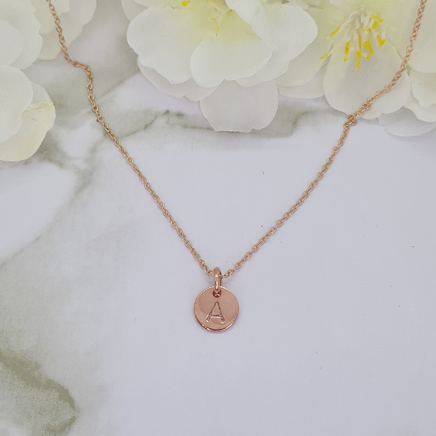 Rose Gold plated Mini Letterlik Signet Pendant