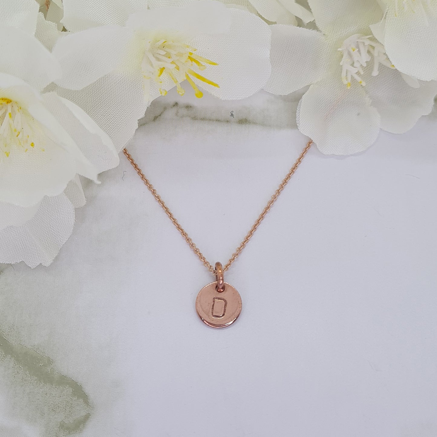 Rose Gold plated Mini Letterlik Signet Pendant