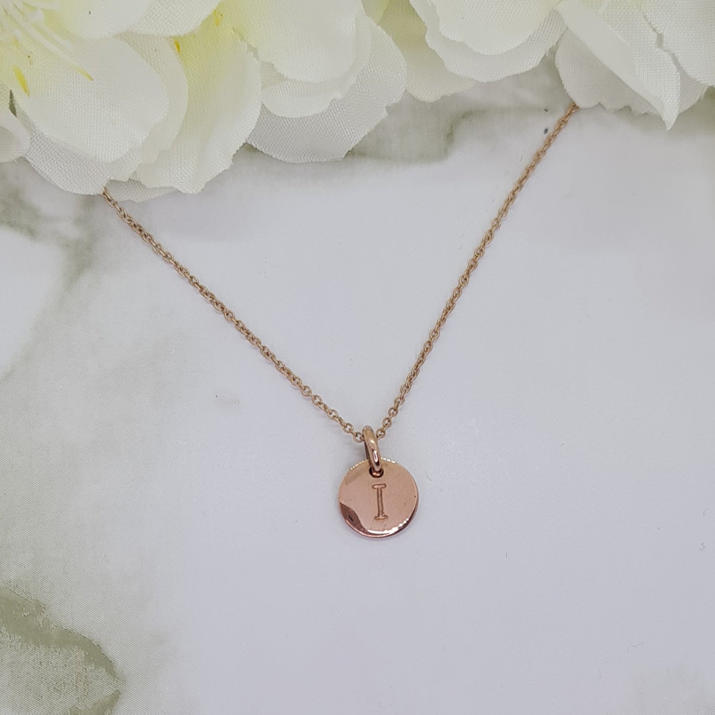 Rose Gold plated Mini Letterlik Signet Pendant