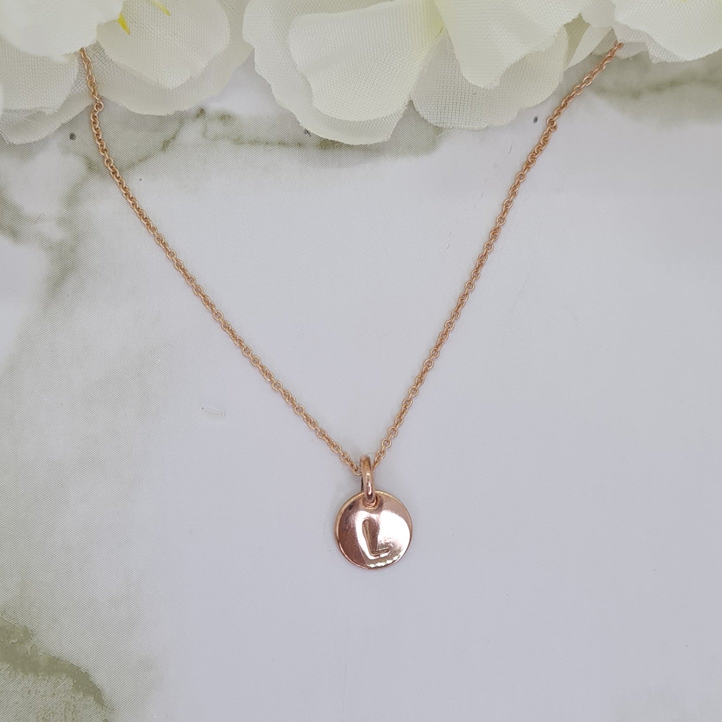 Rose Gold plated Mini Letterlik Signet Pendant