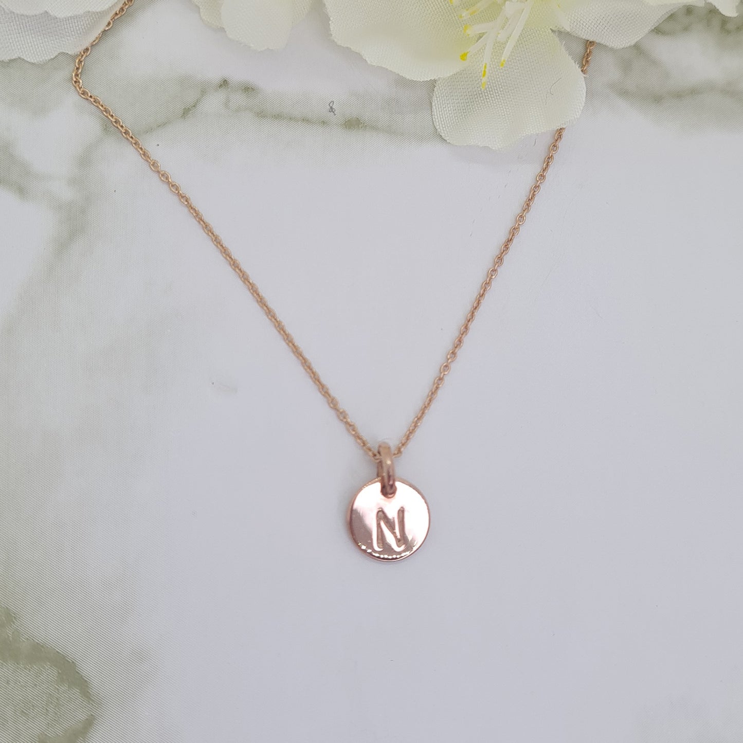 Rose Gold plated Mini Letterlik Signet Pendant