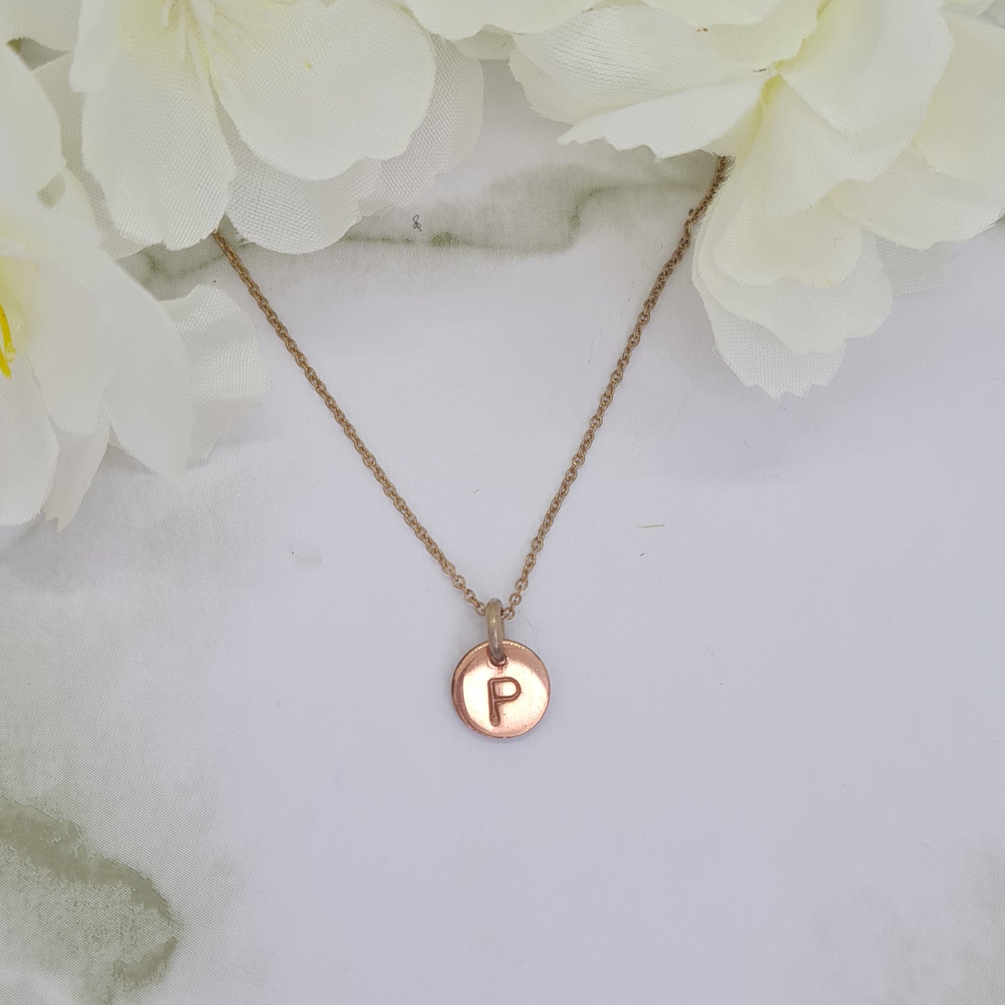 Rose Gold plated Mini Letterlik Signet Pendant