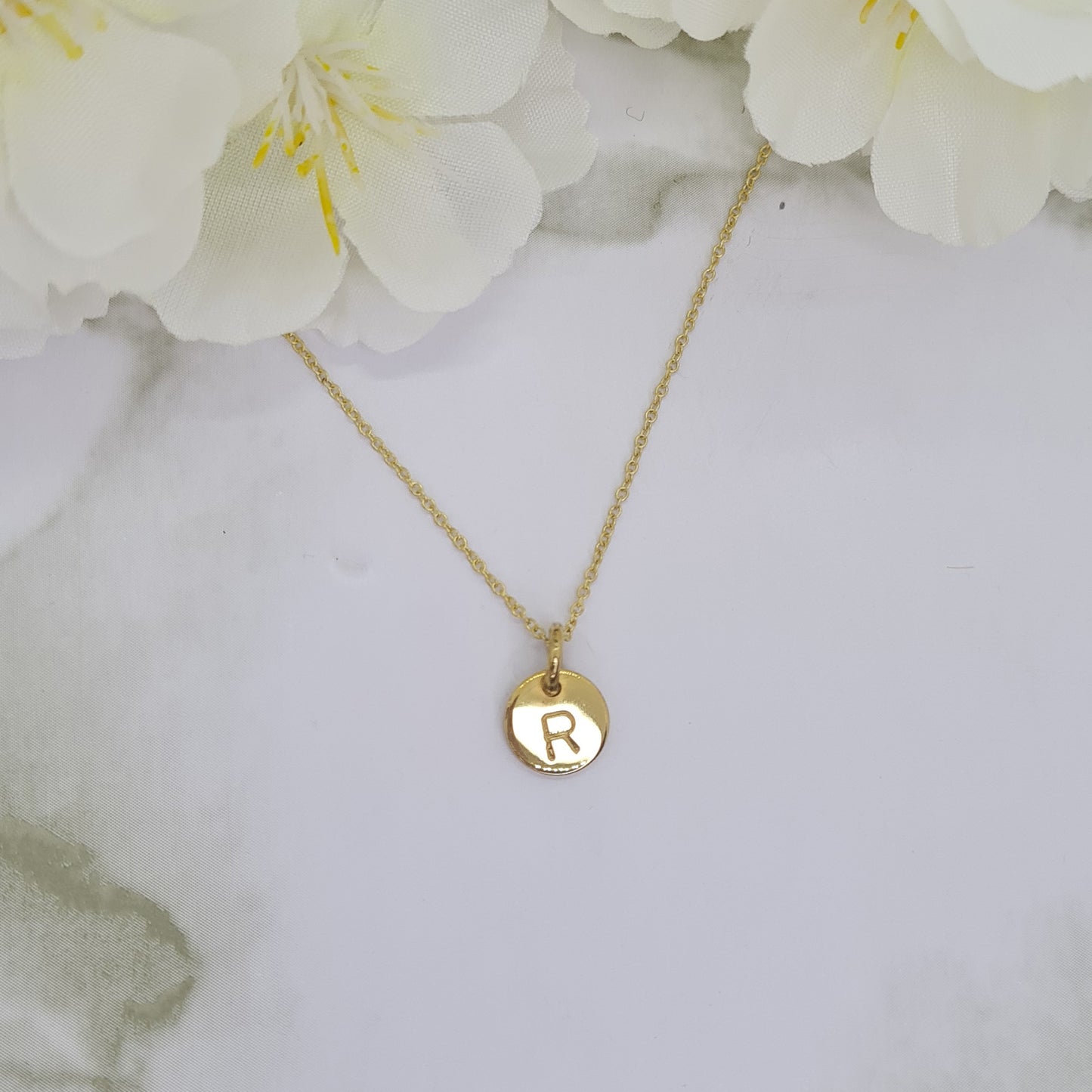 Handcrafted Mini Letterlik Signet Pendant Yellow Gold plated brass medallion