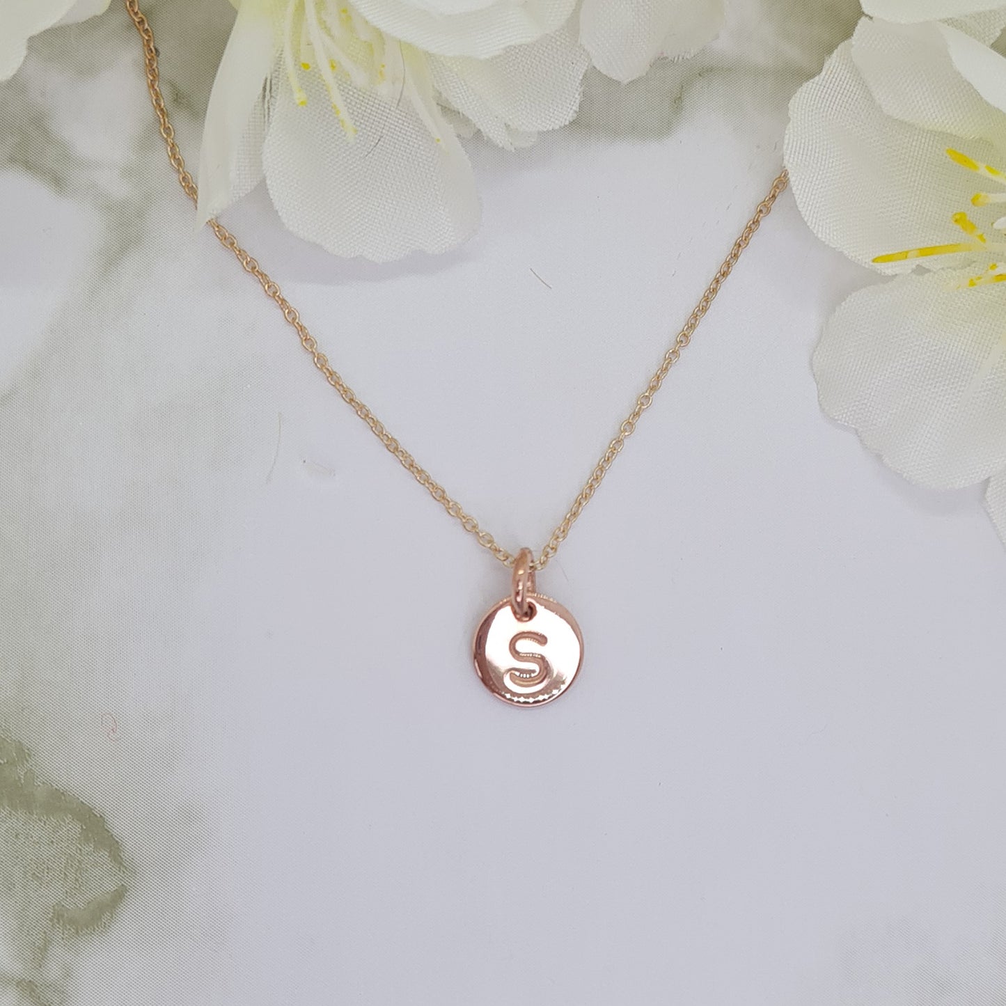 Rose Gold plated Mini Letterlik Signet Pendant