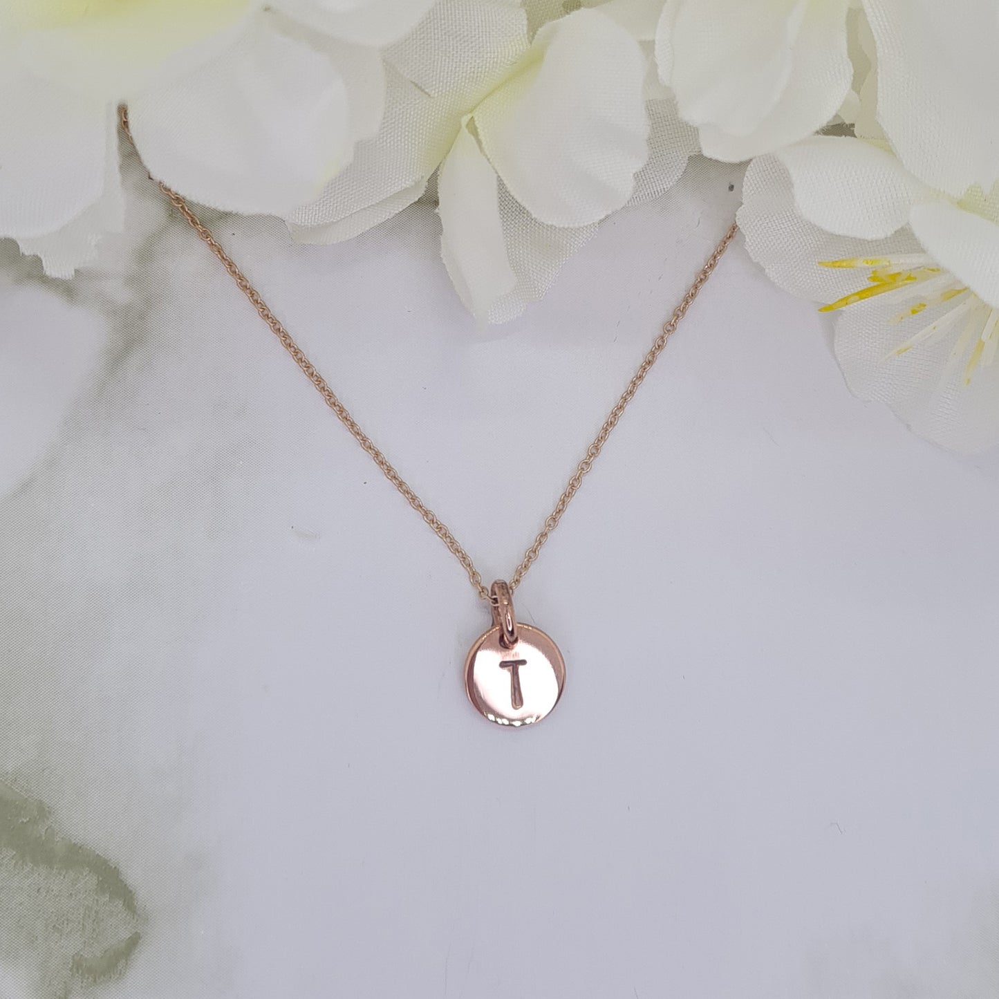 Rose Gold plated Mini Letterlik Signet Pendant