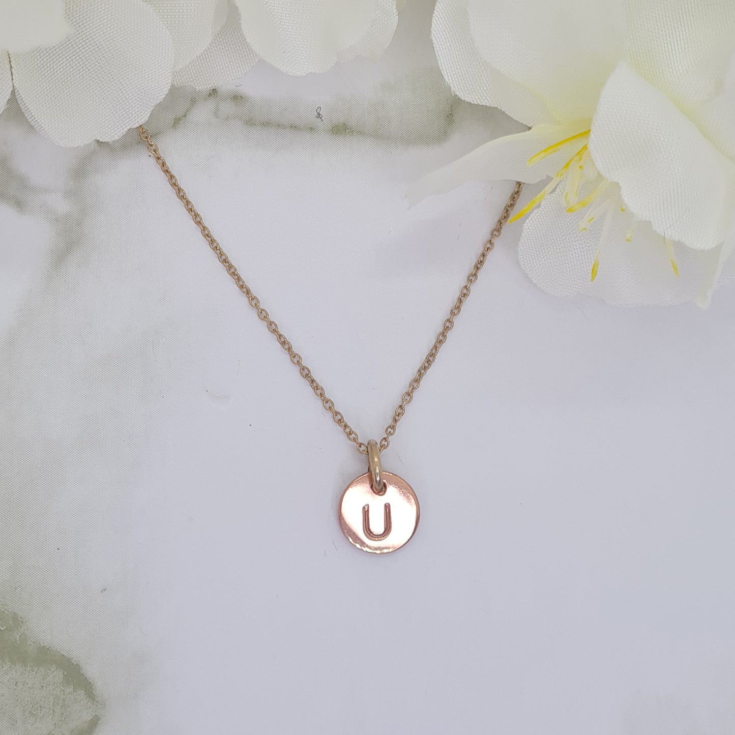 Rose Gold plated Mini Letterlik Signet Pendant