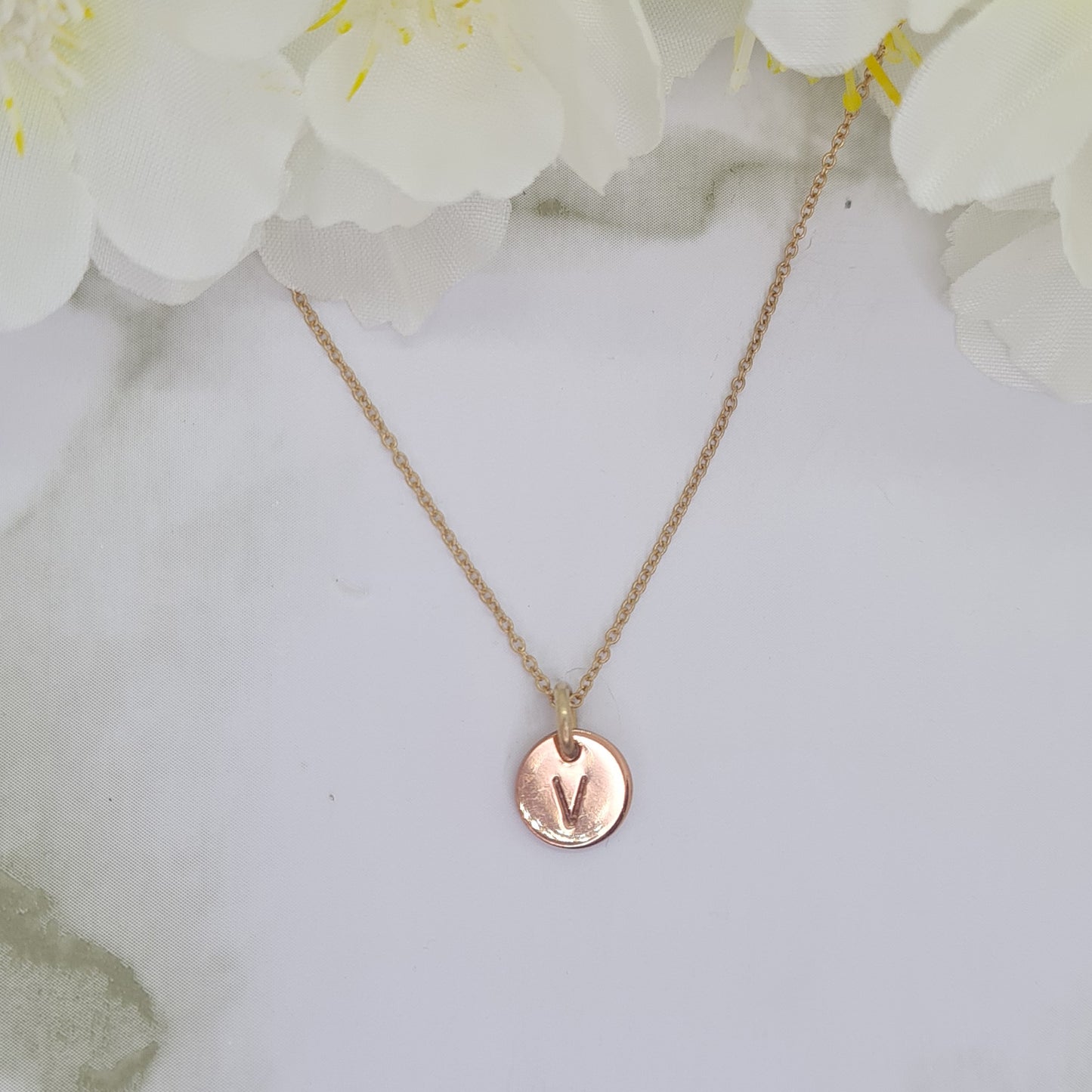 Rose Gold plated Mini Letterlik Signet Pendant