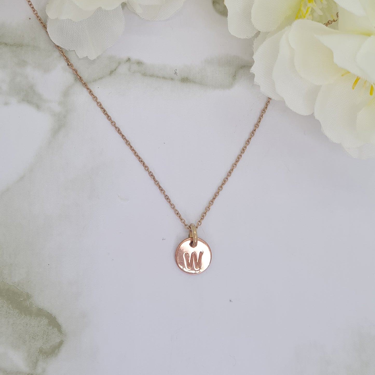 Rose Gold plated Mini Letterlik Signet Pendant