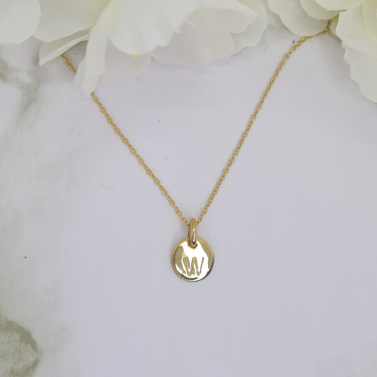 Handcrafted Mini Letterlik Signet Pendant Yellow Gold plated brass medallion