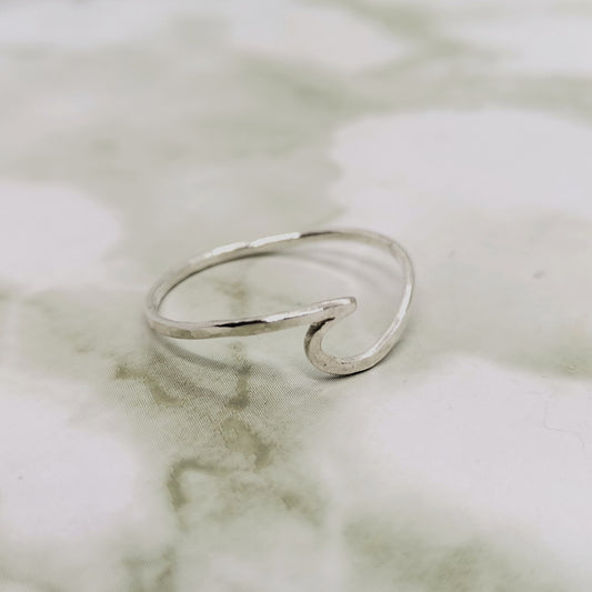 Handcrafted Sterling Silver Wave Ring